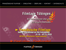 Tablet Screenshot of filmtage-tuebingen.de